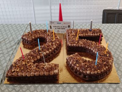 gateau des 25 ans